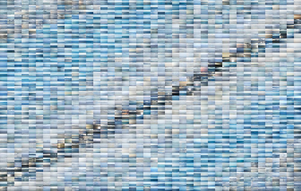 2011-2019 годы, Траектории (Уровни углерода в атмосфере в течение самого жаркого десятилетия в истории наблюдений). 2010-2019 годы были самым жарким десятилетием в истории человечества. Проект "Погодные условия" начался в 2011 году, и в этой работе собраны все фотографии, сделанные в течение 2019 года.