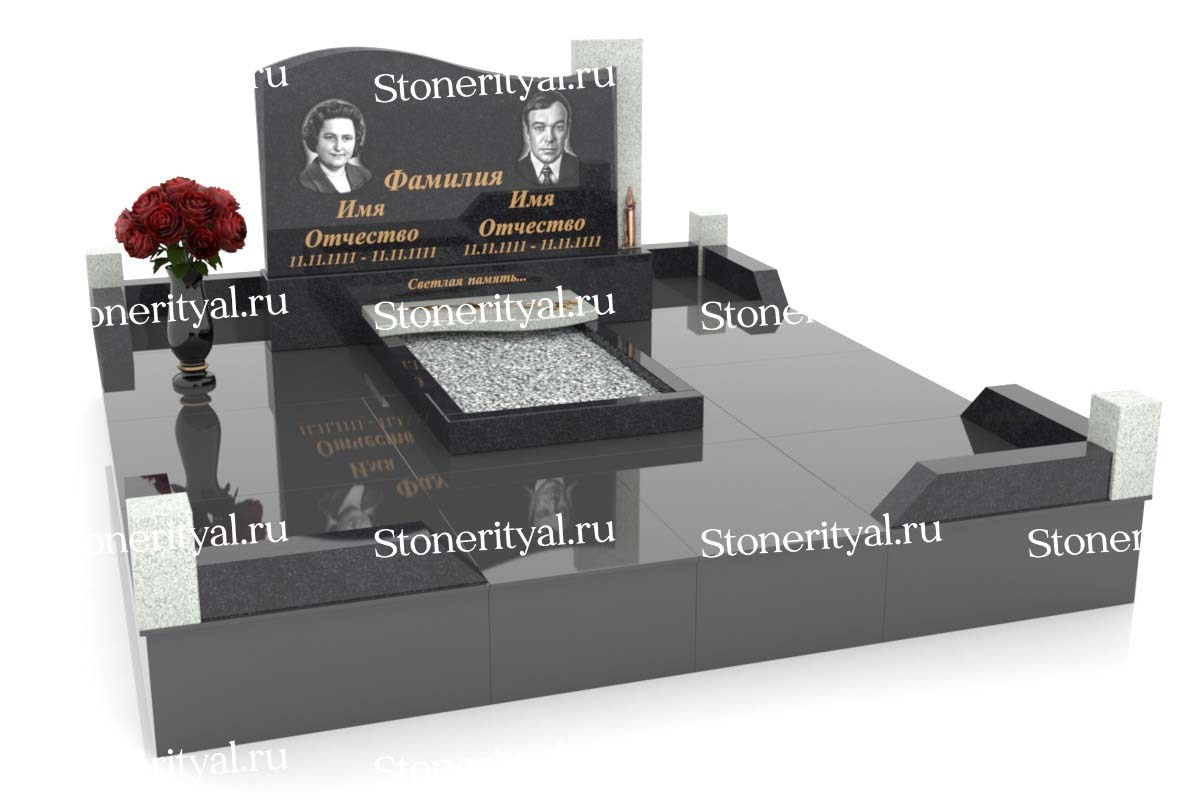 Семейные памятники. Изготовление и установка памятников в Москве и МО