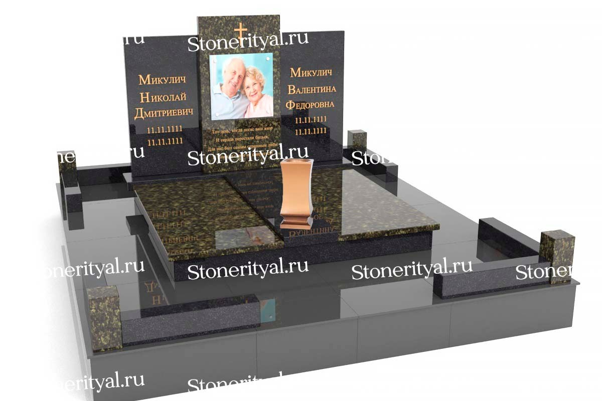 Семейные памятники. Изготовление и установка памятников в Москве и МО