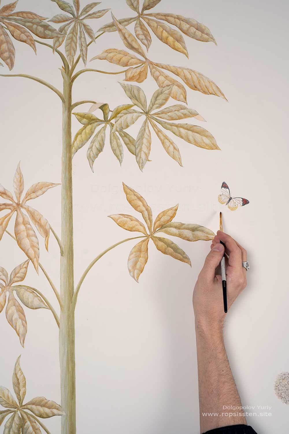 настенная живопись дерево