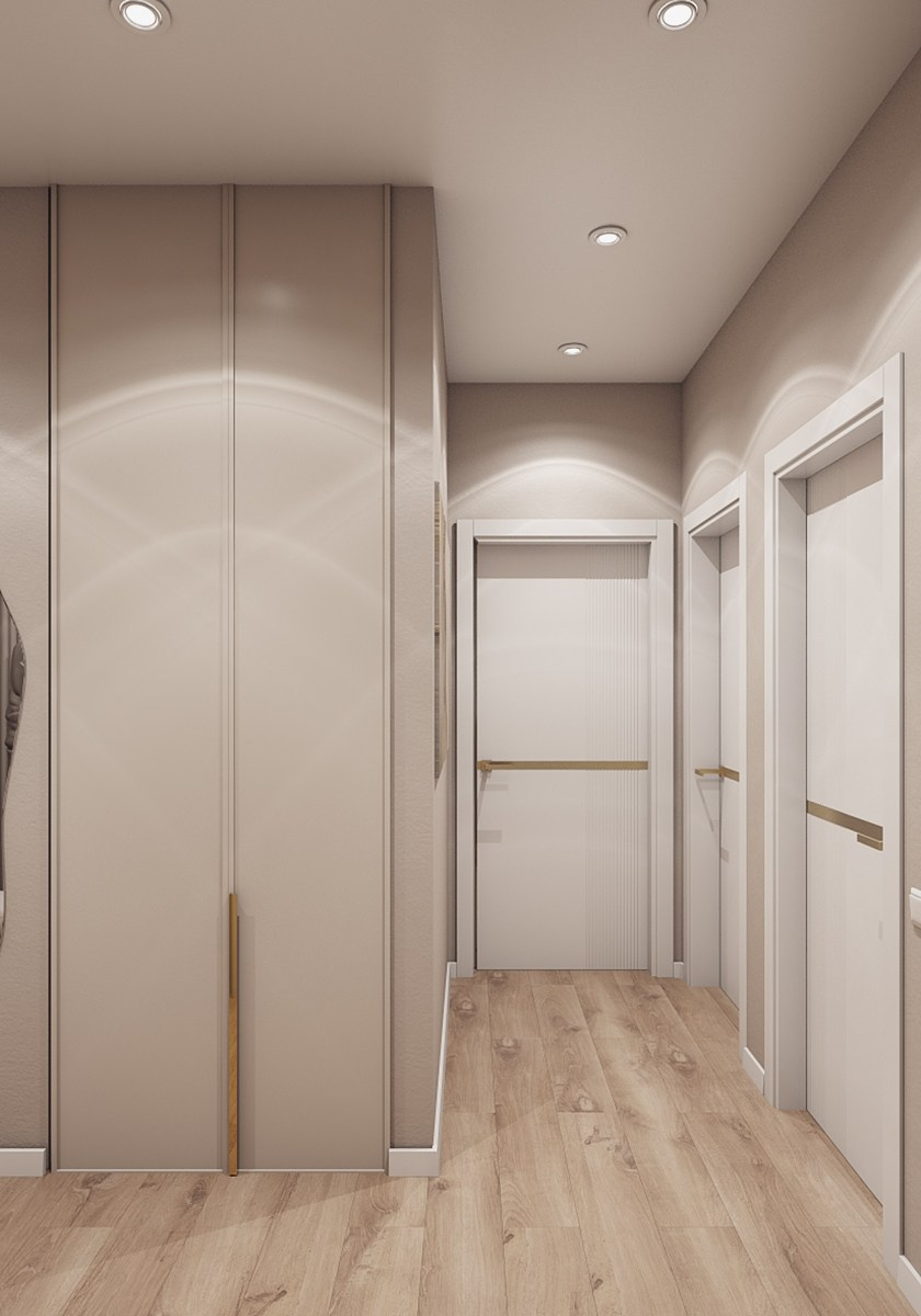 Однокомнатная квартира в г. Ессентуки для сдачи в аренду. Дизайн интерьера, 3D визуализация и 3D моделирование. Создание проектов и чертежей. КМВ: Кисловодск, Пятигорск, Ессентуки и удаленно