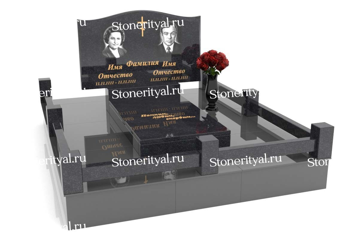 Семейные памятники. Изготовление и установка памятников в Москве и МО