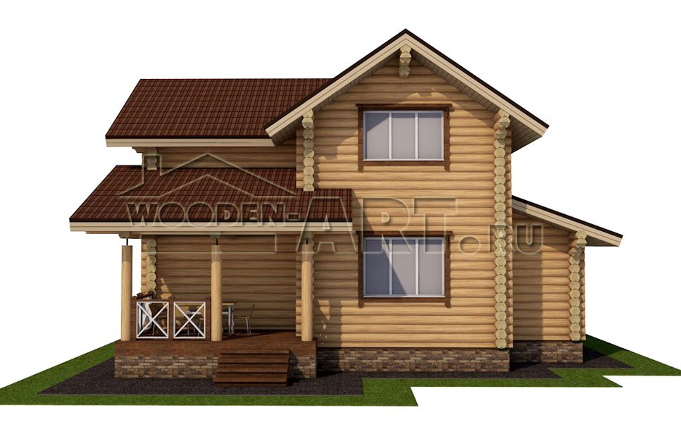 «Роща» 150 кв. м. Проекты деревянных домов