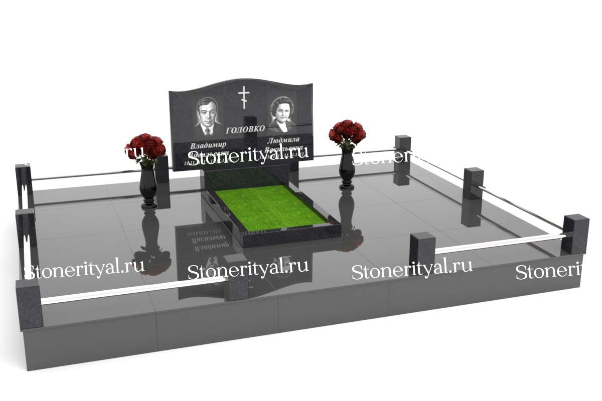 Семейные памятники. Изготовление и установка памятников в Москве и МО