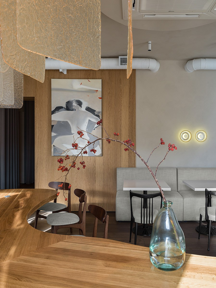 EMBER Cafe in Saratov Russia designed by QUADRUM STUDIO