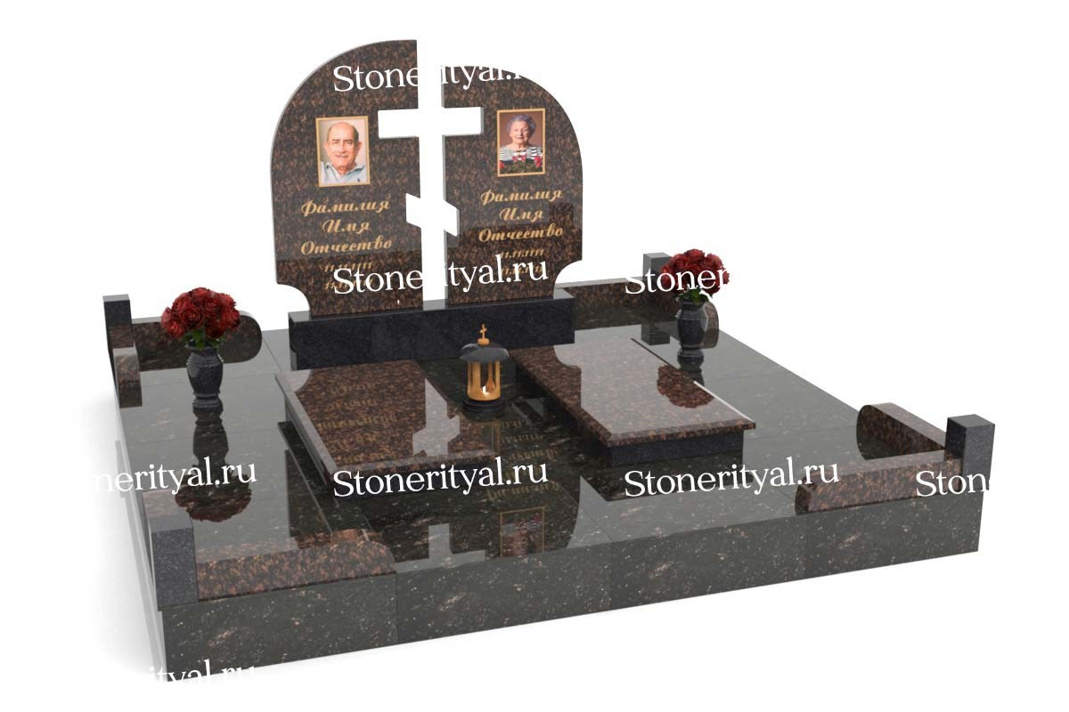 Семейные памятники. Изготовление и установка памятников в Москве и МО