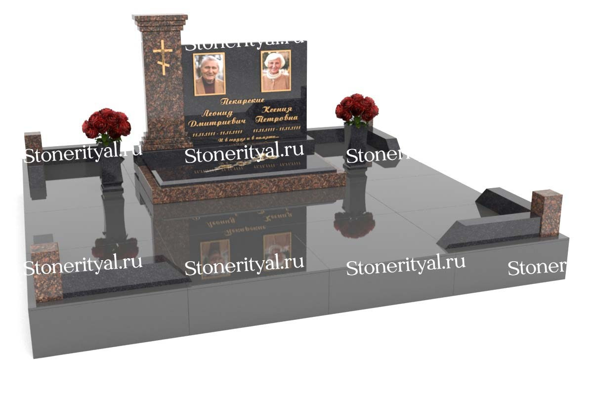 Семейные памятники. Изготовление и установка памятников в Москве и МО