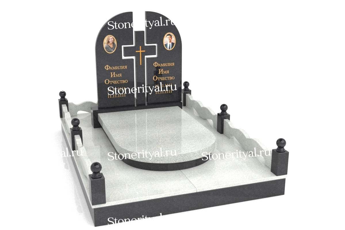 Семейные памятники. Изготовление и установка памятников в Москве и МО