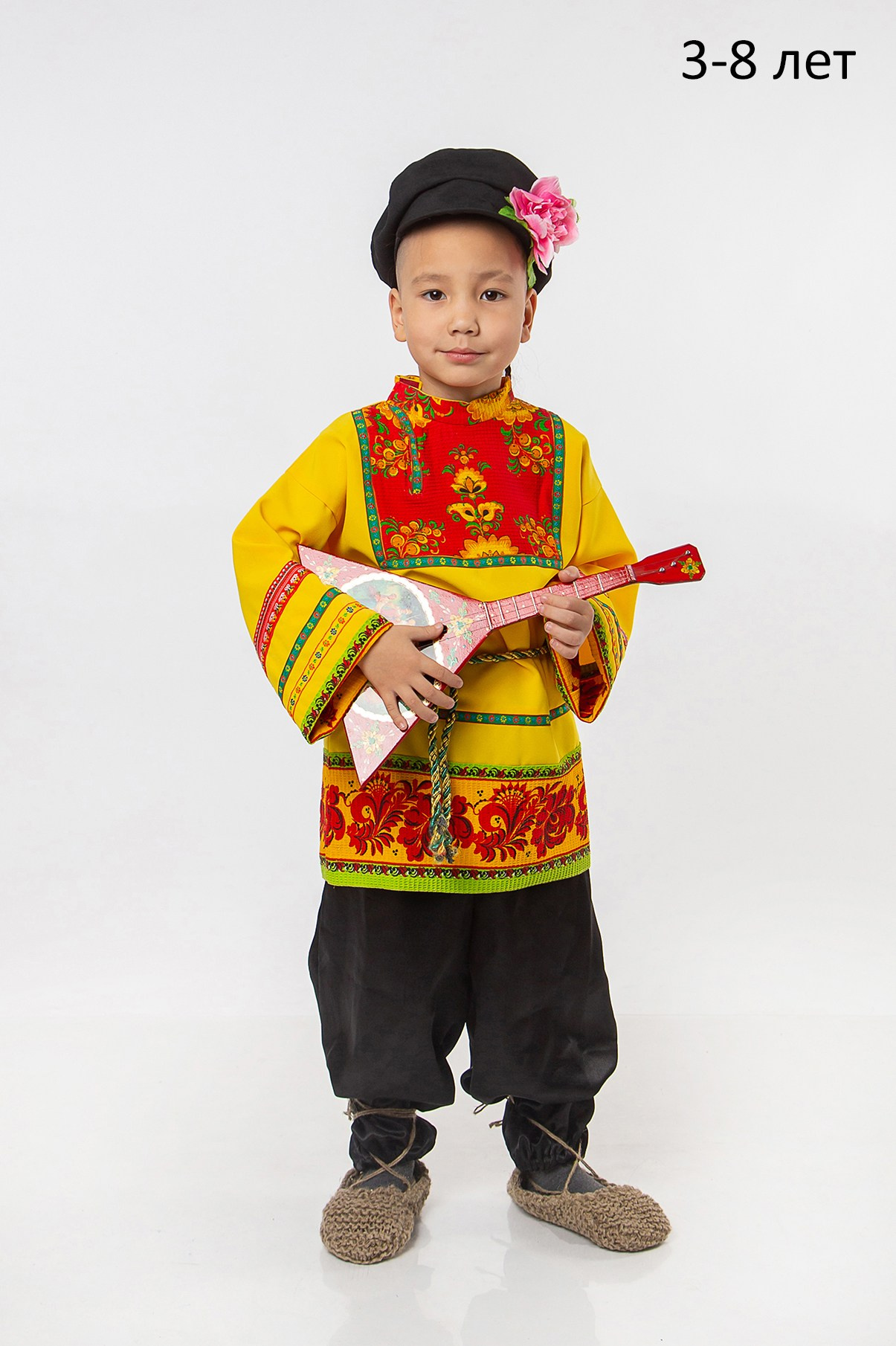 Прокат костюмов. Детский русский народный костюм с балалайкой в аренду