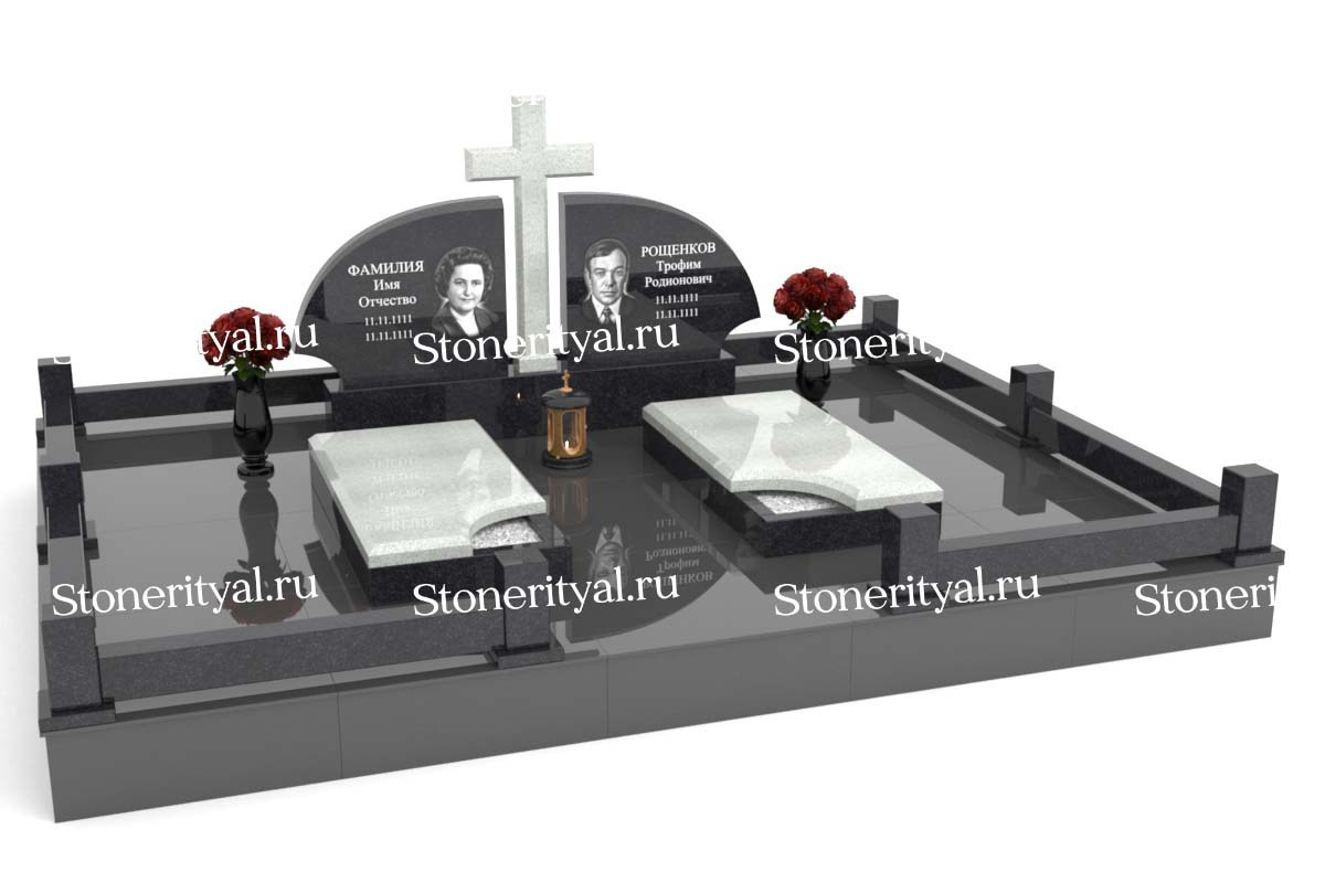 Семейные памятники. Изготовление и установка памятников в Москве и МО