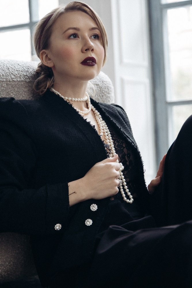 Черное на вечер. Света Полетаева Москва