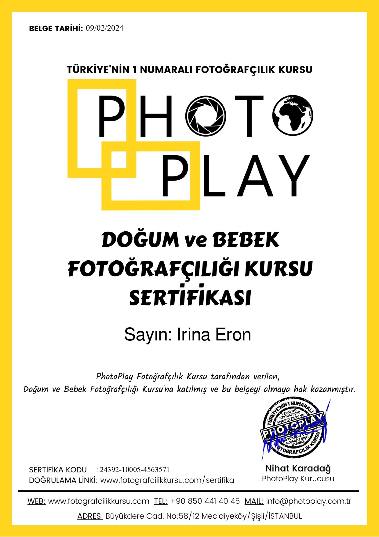 Newborn photoshooting. Professional family and children’s photographer in Izmir Irina Eron