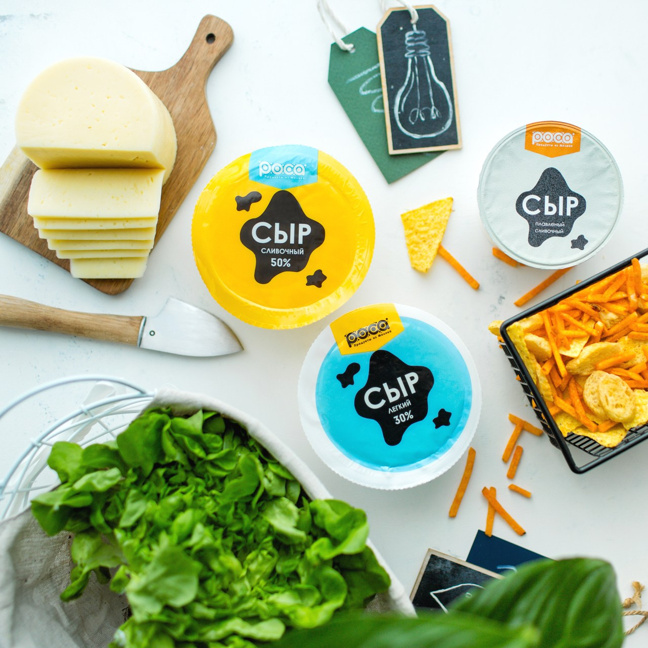 Фуд съемка молочной продукции комбината Роса в Смоленске. Фотограф | Михаил Буш Смоленск