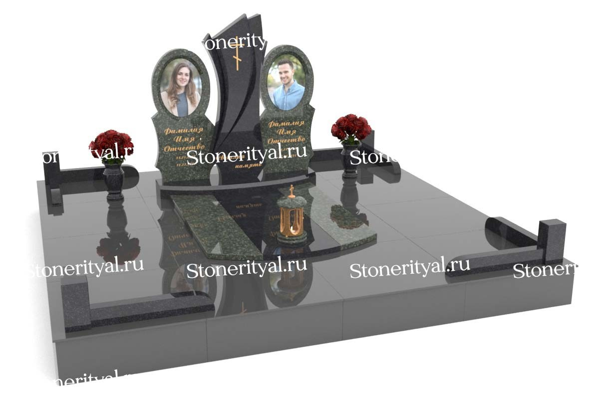 Семейные памятники. Изготовление и установка памятников в Москве и МО