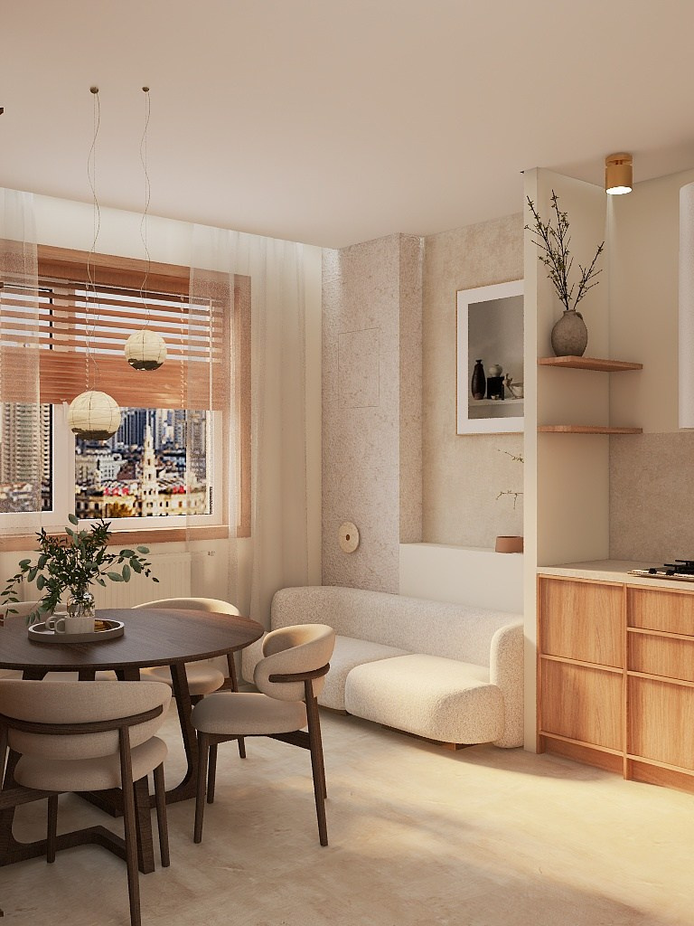 Квартира в Геленджике 94 кв.м. Дизайнер интерьера Вишнякова Ульяна