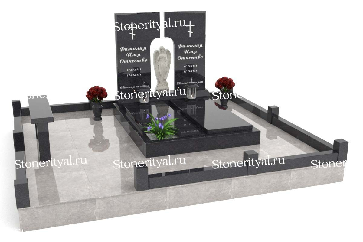 Семейные памятники. Изготовление и установка памятников в Москве и МО