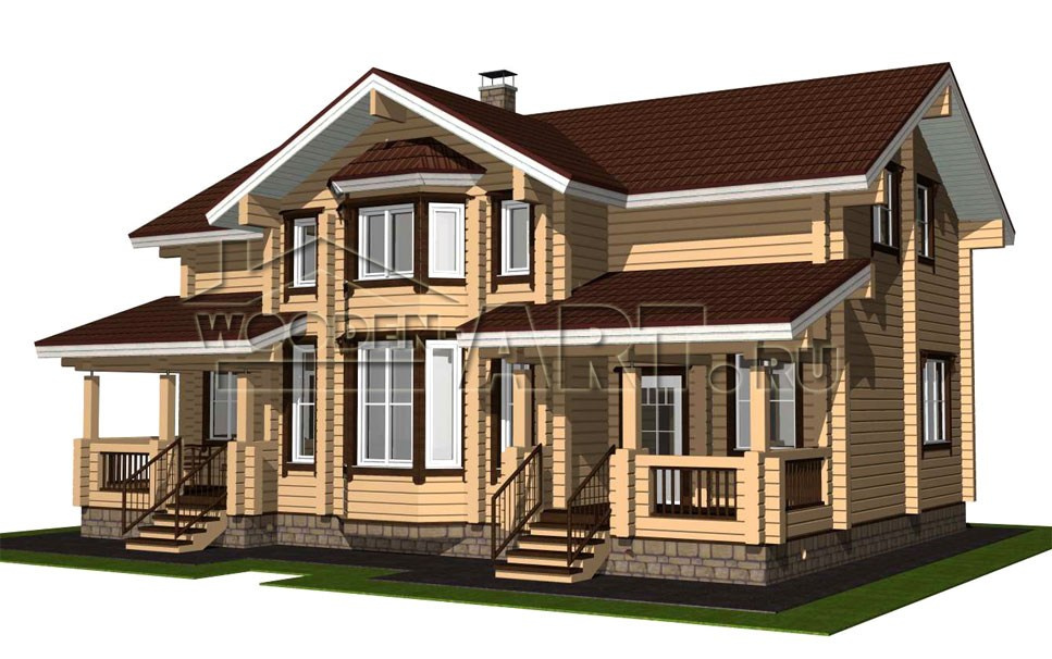 «Александров» 223 кв. м. Проекты деревянных домов