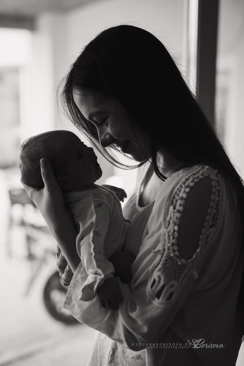 Фотосессия дома с новорожденным. Фотограф новорожденных в Магнитогорске Ксюша Борисова