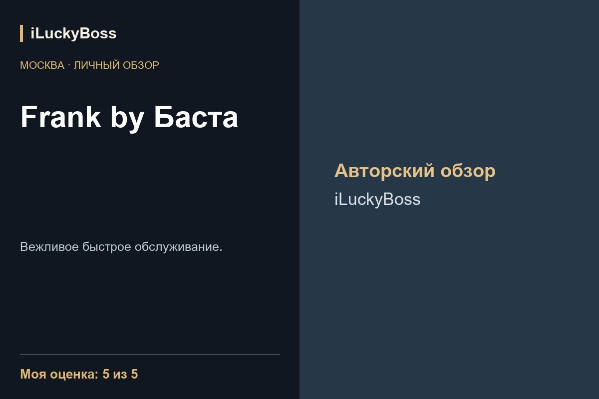 Отзывы о ресторанах и кафе Казани и других городов | iLuckyBoss