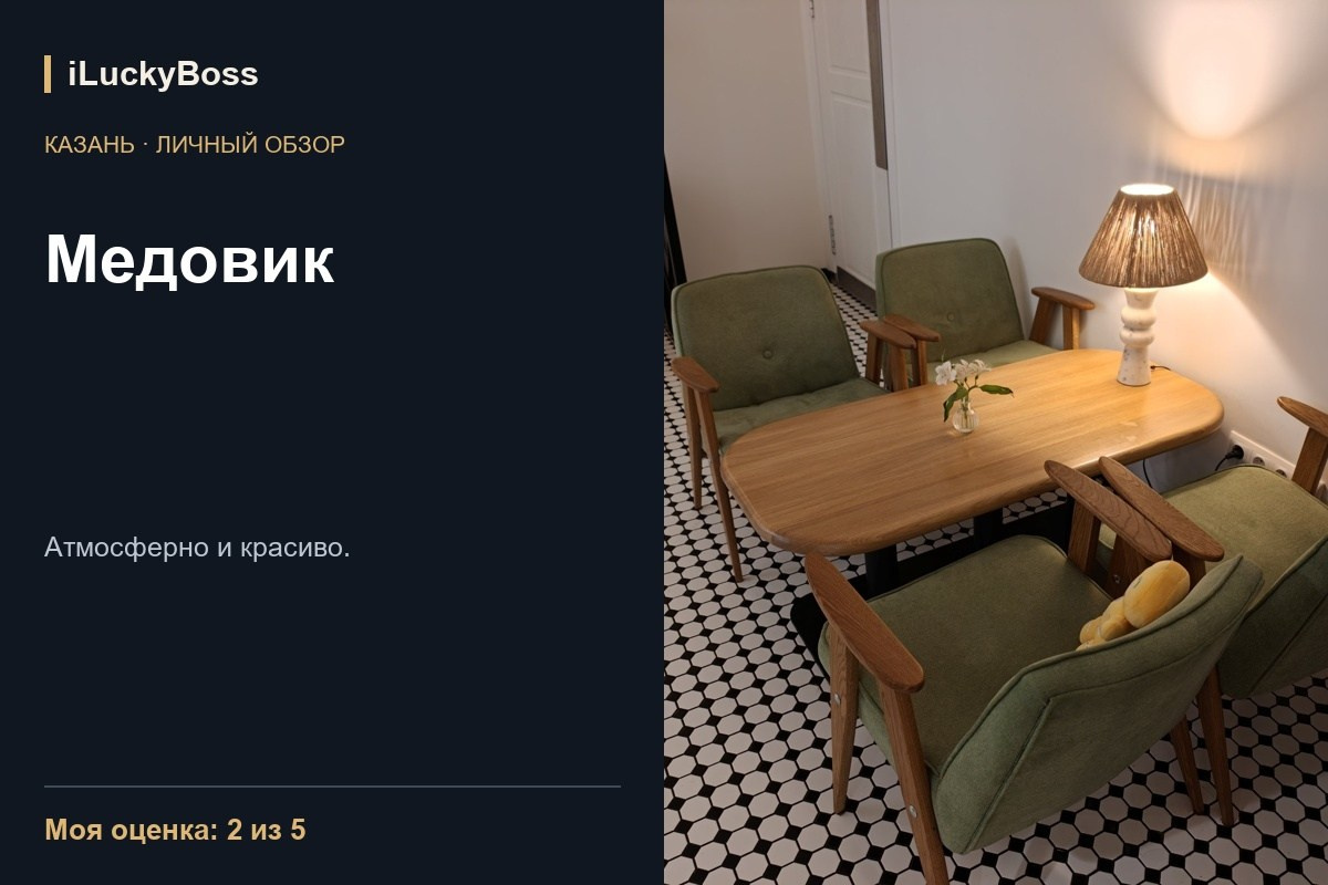 Отзывы о ресторанах и кафе Казани и других городов | iLuckyBoss
