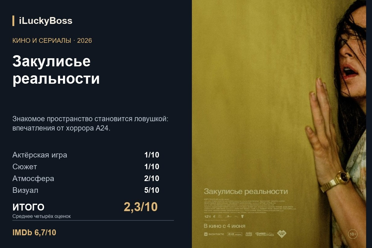Отзывы на фильмы и сериалы с оценками | iLuckyBoss