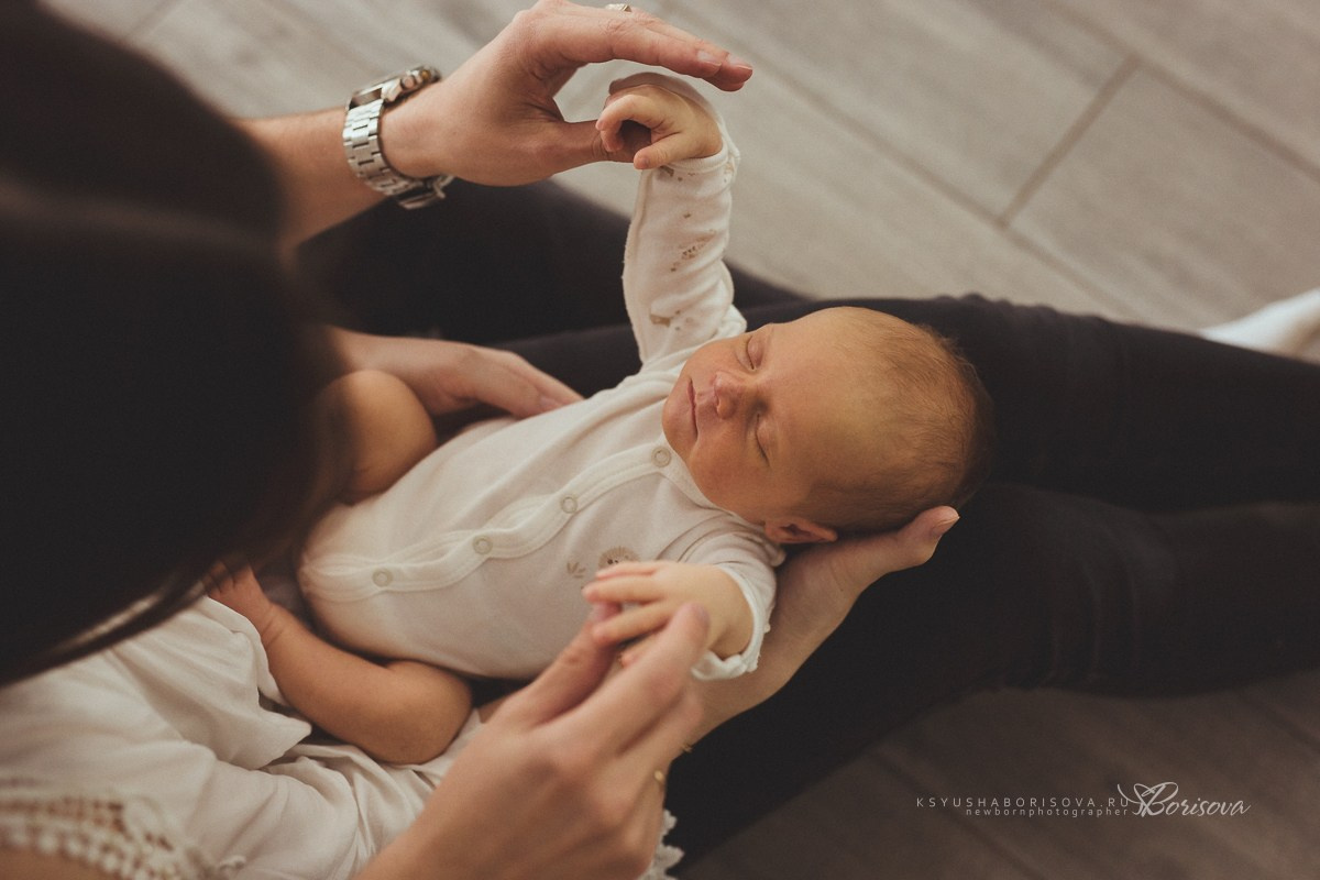Фотосессия дома с новорожденным. Фотограф новорожденных в Магнитогорске Ксюша Борисова