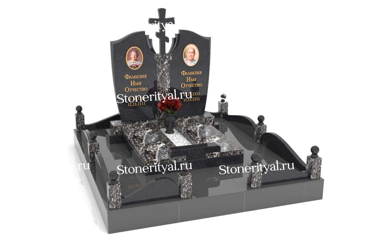 Семейные памятники. Изготовление и установка памятников в Москве и МО