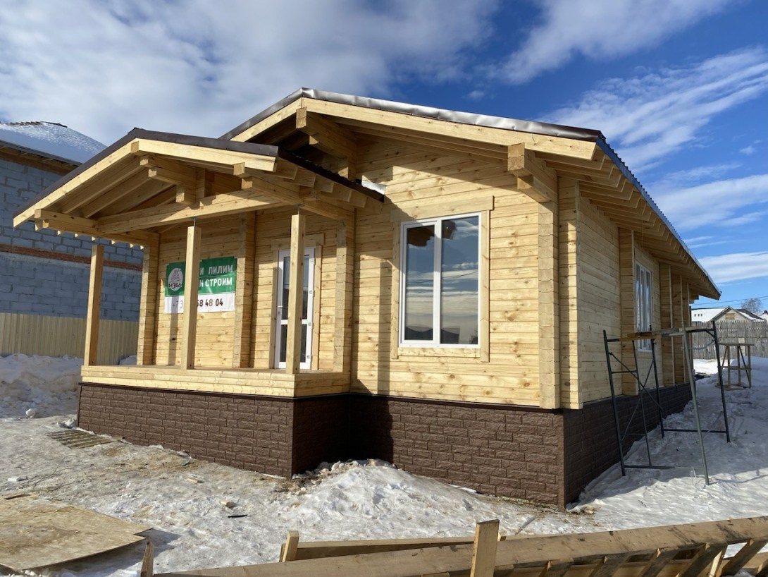 Студия + 3 спальни 112 м². Уральский завод Профилированного бруса в Челябинске