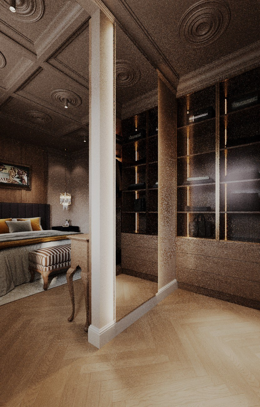 Спальная комната. Варианты отделки стен