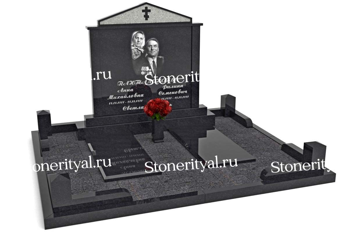 Семейные памятники. Изготовление и установка памятников в Москве и МО