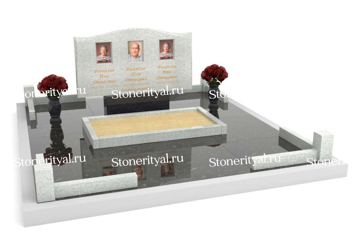 Семейные памятники. Изготовление и установка памятников в Москве и МО