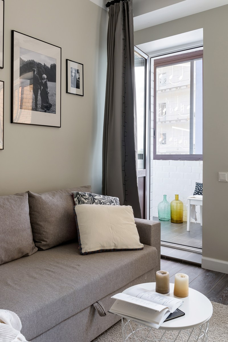 Дизайн интерьера студии в Красногорске 25 метров. Ольга Саакян Ι Дизайн интерьера в Москве: планировка, подбор отделочных материалов, чертежи для строителей и надзор за ремонтом квартиры