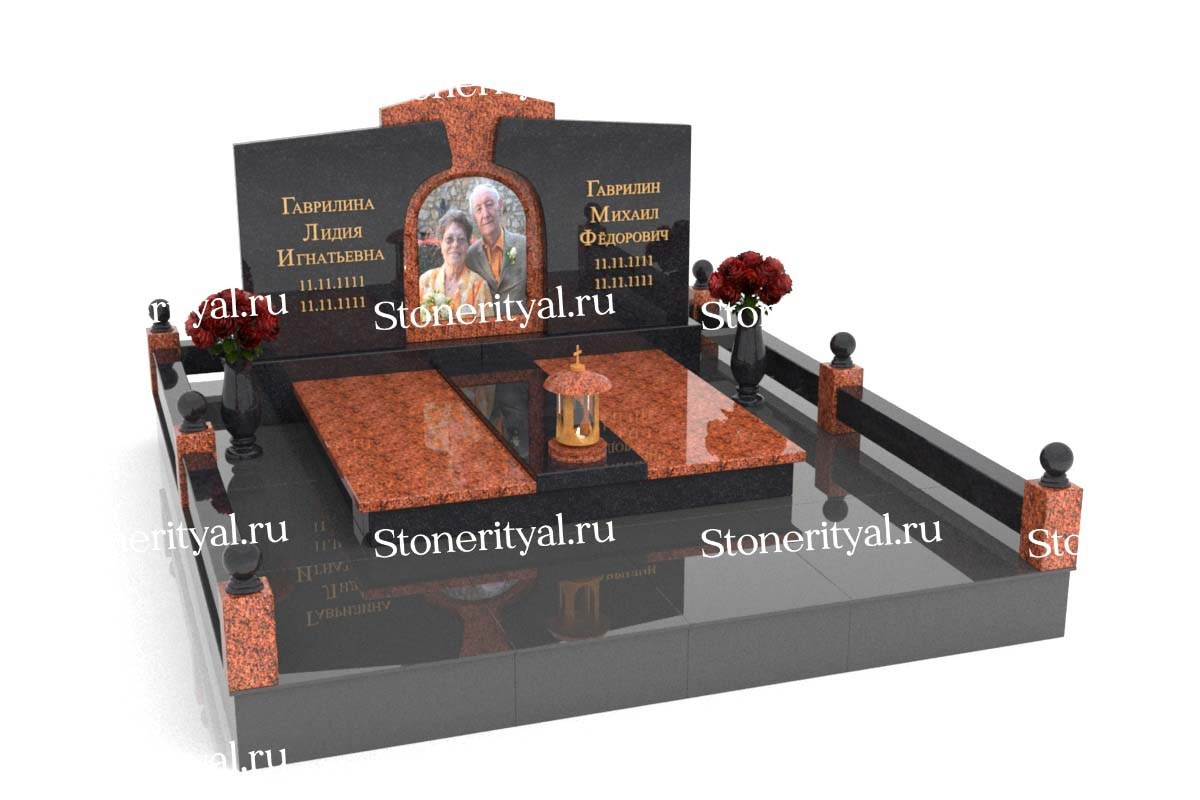 Семейные памятники. Изготовление и установка памятников в Москве и МО