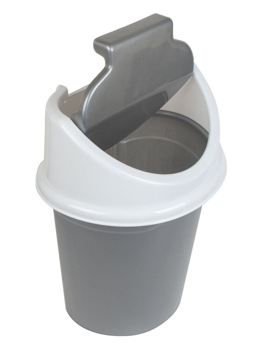 Ведро для мусора маленькое серое