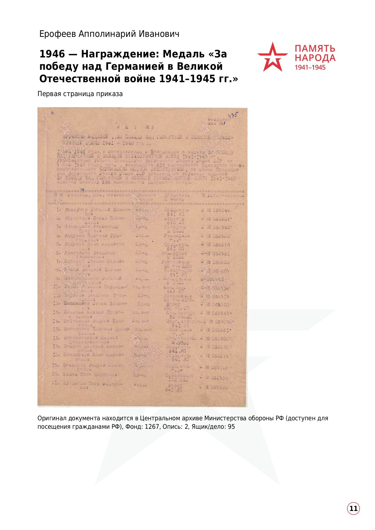 Ерофеев Апполинарий Иванович. НРОО КЦ "Собаковод"