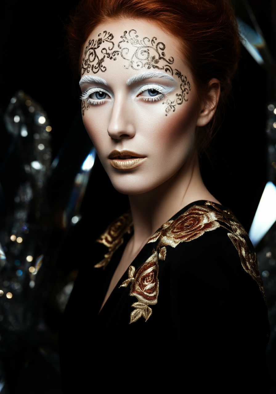 Модный образ для женщины за 30, позирующей в фотостудии