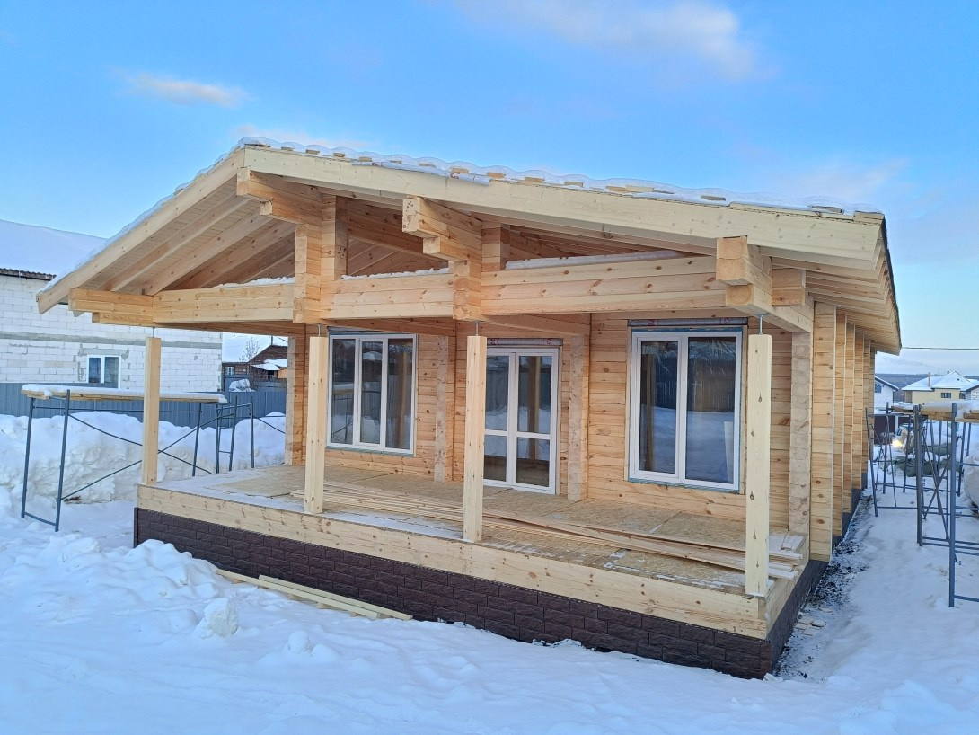 Студия + 3 спальни 112 м². Уральский завод Профилированного бруса в Челябинске