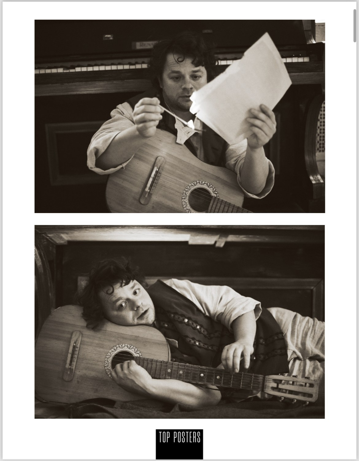 Писатель сжигает неудачный вариант стихотворения