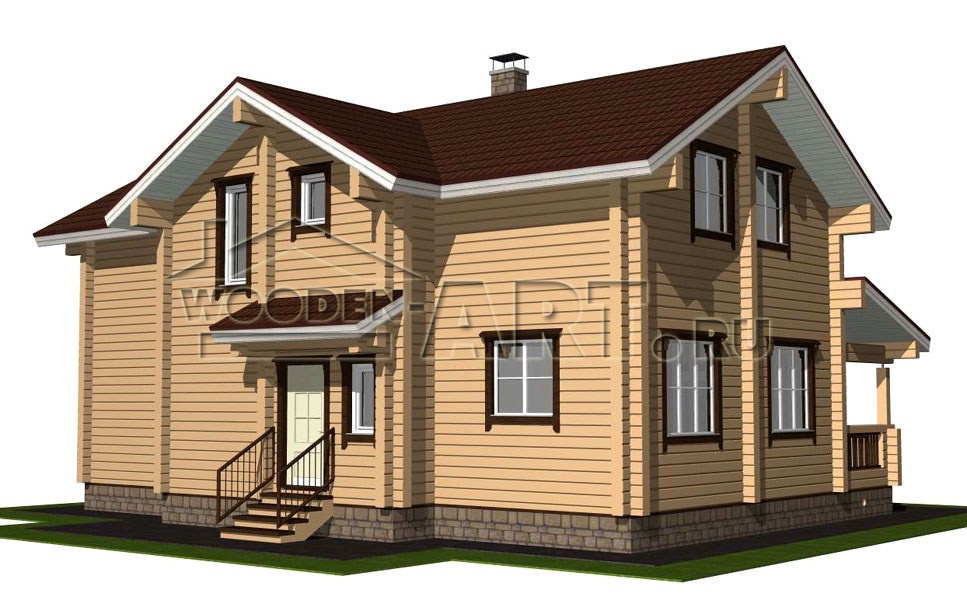 «Александров» 223 кв. м. Проекты деревянных домов