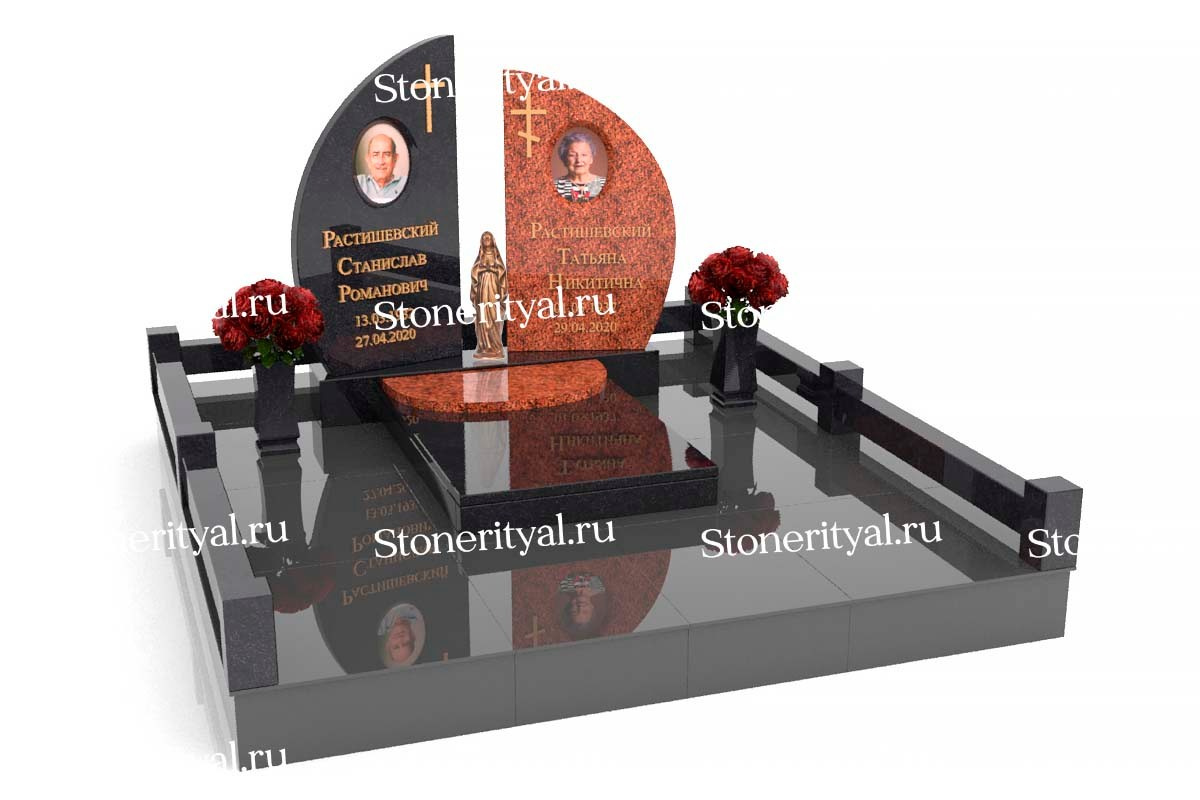 Семейные памятники. Изготовление и установка памятников в Москве и МО