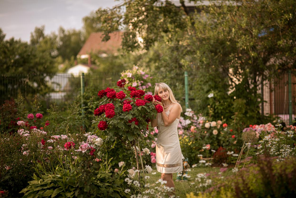 Фотосессия в розовых розах Нижний Новгород
