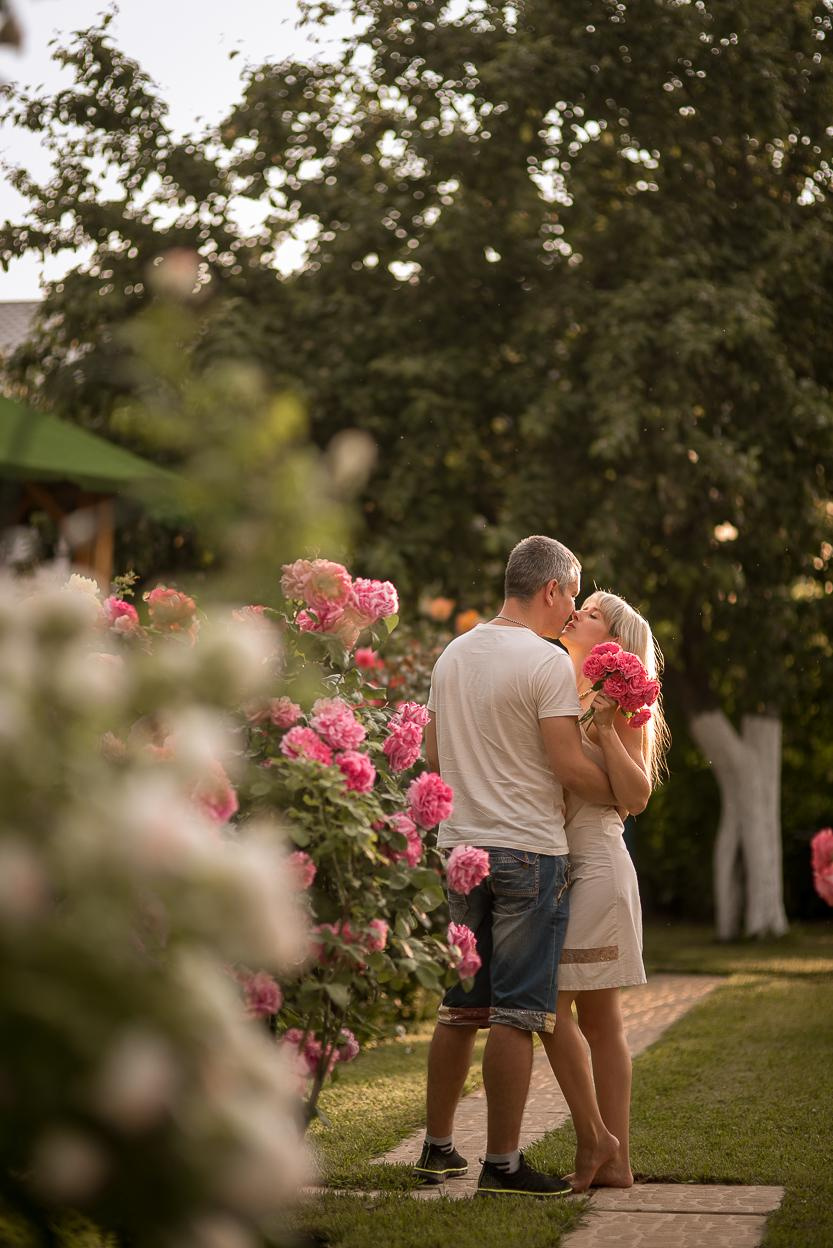 Фотография с розами