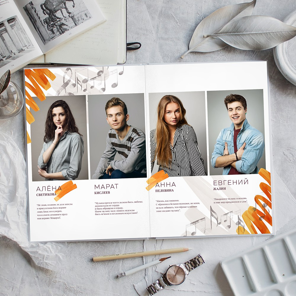 Выпускные альбомы для музыкальной школы. Фото и видео Москва. Свадебный фотограф, видеограф, фотосессии, видеосъемка