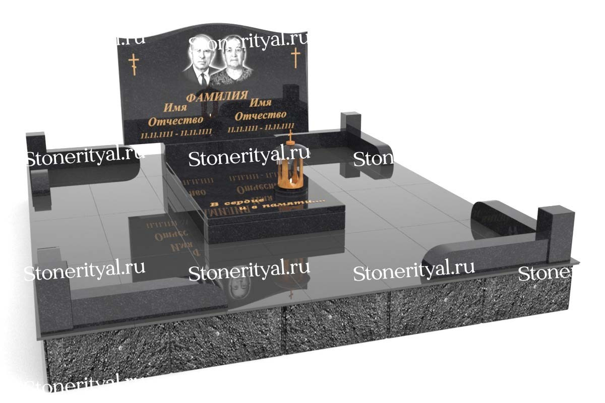 Семейные памятники. Изготовление и установка памятников в Москве и МО