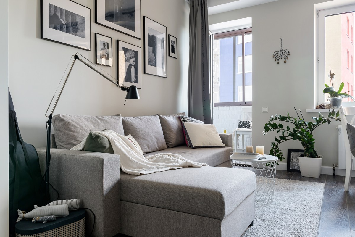 Дизайн интерьера студии в Красногорске 25 метров. Ольга Саакян Ι Дизайн интерьера в Москве: планировка, подбор отделочных материалов, чертежи для строителей и надзор за ремонтом квартиры