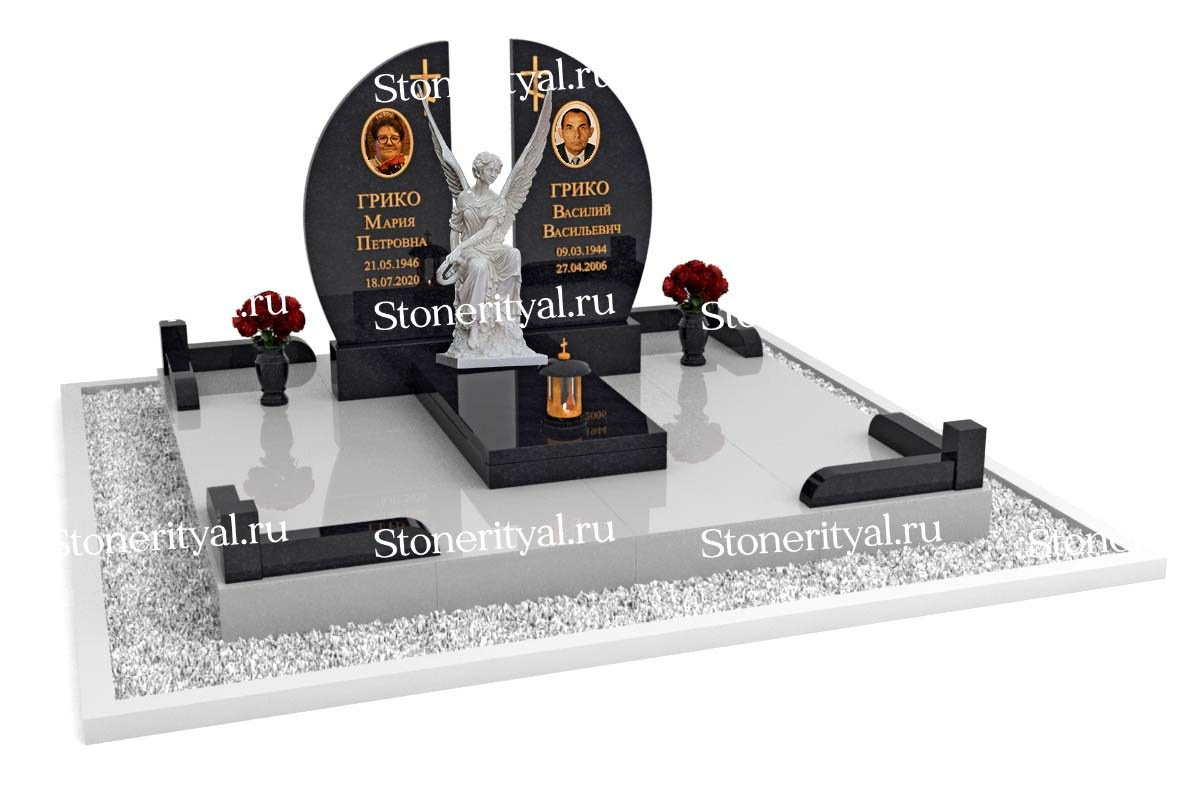 Семейные памятники. Изготовление и установка памятников в Москве и МО