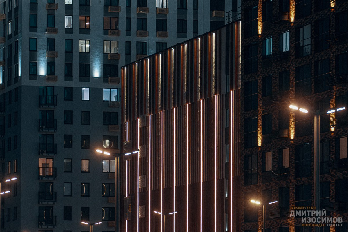 Ночные открытки Тюмени