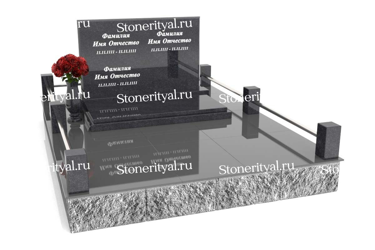 Семейные памятники. Изготовление и установка памятников в Москве и МО