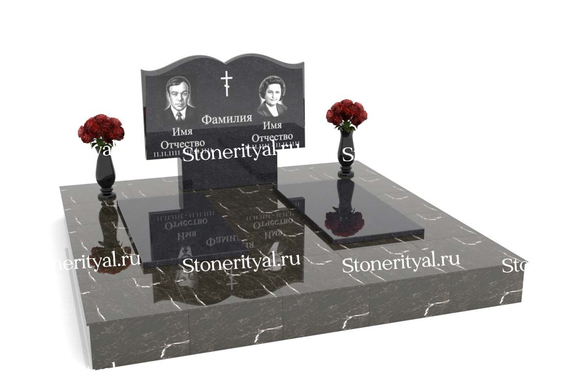 Семейные памятники. Изготовление и установка памятников в Москве и МО