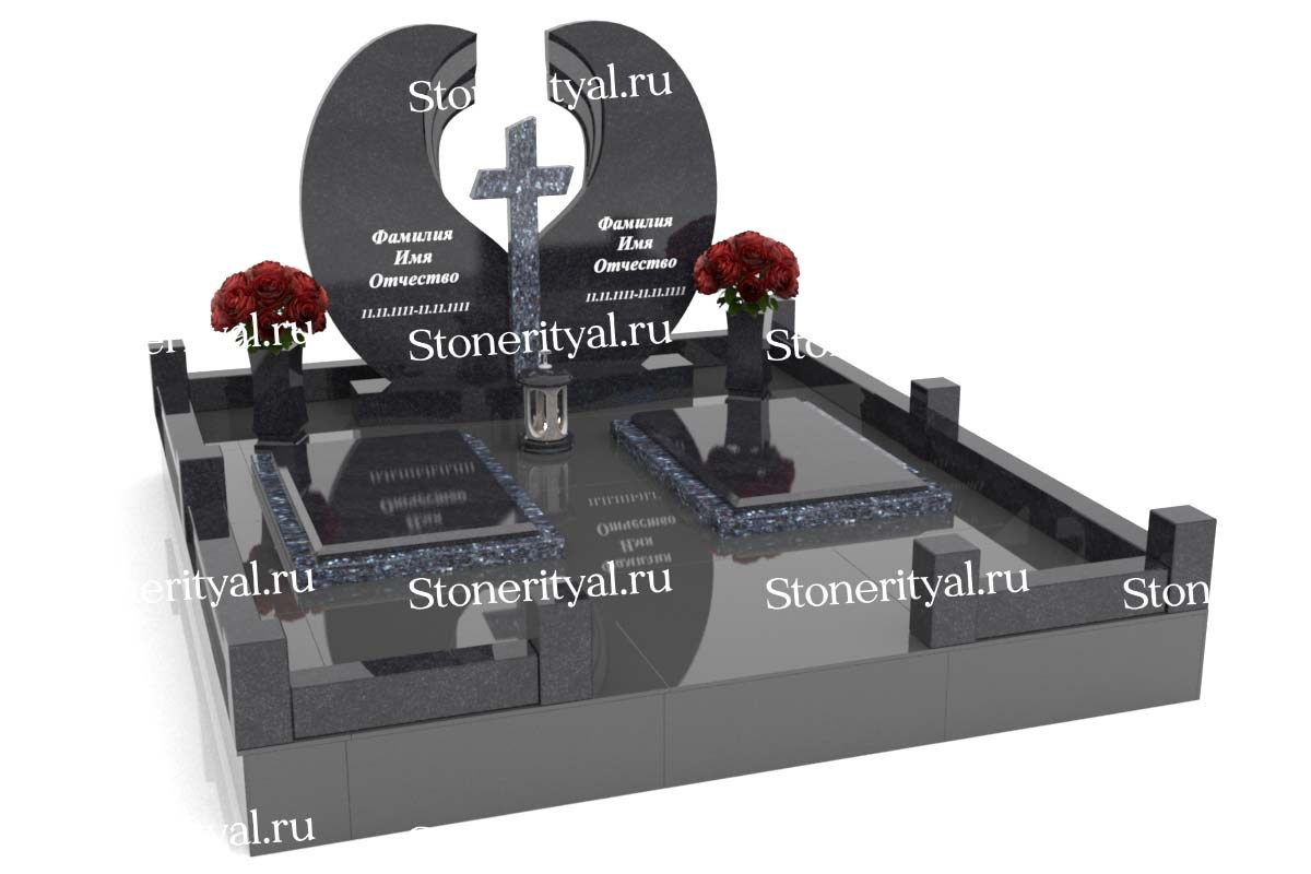 Семейные памятники. Изготовление и установка памятников в Москве и МО